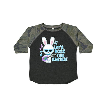 

Inktastic Lets Rock This Easter with Bunny and Guitar Gift Toddler Boy Girl T-Shirt
