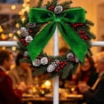 thumbnail image 4 of Green Vintage Velvet Christmas Bows, 5.9" x 7" Vintage Xmas Velvet Ribbon Bow, Xmas Tree Bow Decorations, Wreath Garland Decor Bows, Holiday Gift Wrapping Bow, DIY Crafts, Xmas Home Decor,Z2#Green, 4 of 4