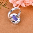 thumbnail image 4 of Iolite 925 Sterling Silver Ring, 14X10 mm Oval Gemstone Ring, Vivid Blue Ring, Christmas Gift, Unique Jewelry Ring, Adjustable Ring V3119R215828, 4 of 4