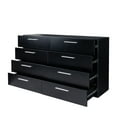 thumbnail image 2 of FCH 8 Drawer Double Dresser for Bedroom, Wide Storage Cabinet for Living Room Home Entryway, Black, 2 of 15