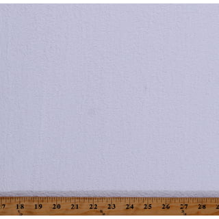 Terry Cloth White 45 Wide Absorbent Cotton Fabric by the Yard  (2391R-1F-white)