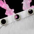 thumbnail image 4 of Castle Fairy Cheer Cheerleader Girl Curtains Pack of 2 (42x84 Each),Black Pink Curtains Blackout,Abstract Gradient Bedroom Curtains,Super Cozy Room Decor, 4 of 6