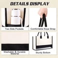 thumbnail image 3 of Extra Large Canvas Beach Bag With 2 Side Pockets Personalized Tote Bag Travel Handbag for Women Beach Travel Holiday Short Trip Weekend Getaway Overnight Ideal Gift for Friend Her Mom Sister Wife, 3 of 6
