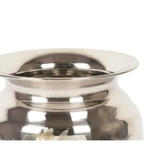 IBA Indianbeautifulart Stainless Steel Vessel Kalash Pot Traditional Auspicious Gift For Hindu Pooja Rituals Handmade Indian Traditional Lota For Puja