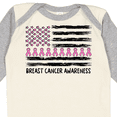 thumbnail image 4 of Inktastic Breast Cancer Awareness Pink Ribbons and Flag Boys or Girls Long Sleeve Baby Bodysuit, 4 of 5