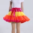 thumbnail image 2 of Women Fashion Solid Color Lace Up Bow Puffy Skirt Handmade Skirt Performance Skirt Orange One Size, 2 of 4