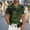01 Army Green2, variant on Awdenio Mens Summer Tops Hawaiian Shirt Short Sleeve Tropical Vacation Button Down Beach Floral Palm Shirts