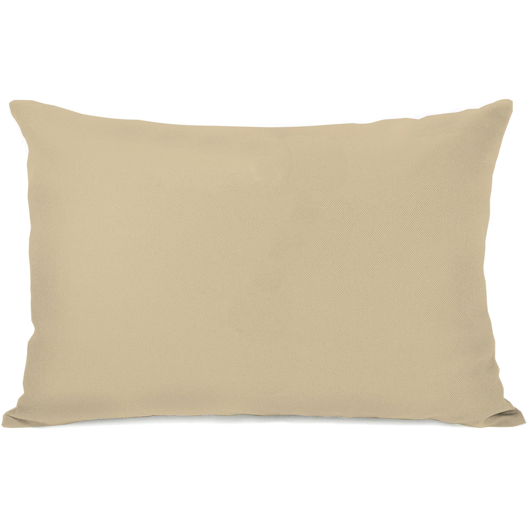 "Solid Color" Indoor Throw Pillow by OneBellaCasa, Sand, 14"x20