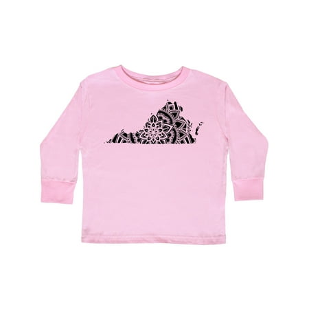 

Inktastic Virginia Silhouette Mandala Gift Toddler Boy or Toddler Girl Long Sleeve T-Shirt