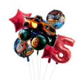 thumbnail image 1 of Monster Machines-vajilla desechable para fiesta de niño, tema de coche, camión, coche, globo, servilleta, taza, pancarta, decoración para fiesta de bienvenida de bebé y cumpleaños, 1 of 4
