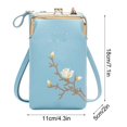 thumbnail image 2 of Women’s Mini Vertical Crossbody Phone Bag - Clip Closure Sling Body Wallet, Small Niche Purses for Carrying Mobile Phones, Durable Bag for Daily Use & Travel, Stylish Accessory, 7*4*2in, Blue, 2 of 8