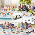 thumbnail image 5 of Picnic Blanket Extra Large(79" x 82"), 3-Layer Thickening Camping Blanket, Machine Washable Outdoor Blanket, Wear-Resistant, Soft and Comfortable, Sandproof Beach Mat for Beach, Park, Lawn(Avocado), 5 of 6