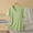Green, variant on XFYSSS Fashion Women's Summer Plus Size Solid Color Loose and Versatile T-Shirt Short Sleeved Cross V-Neck Top V-Neck Top XL-4XL