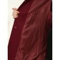 thumbnail image 5 of INSPIRE CHIC Women's Peter Pan Collar Winter Outwear Trench Pea Coats L Burgundy, 5 of 6