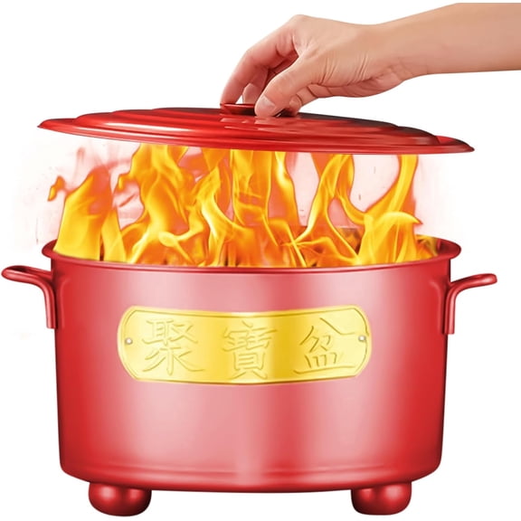 Stainless Steel Burn Barrel - Outdoor Incinerator for Yard Waste, Paper, Wood - Heavy-Duty Burn Cage with Air Vents for Campfire, Bonfire & Farm Use（red）