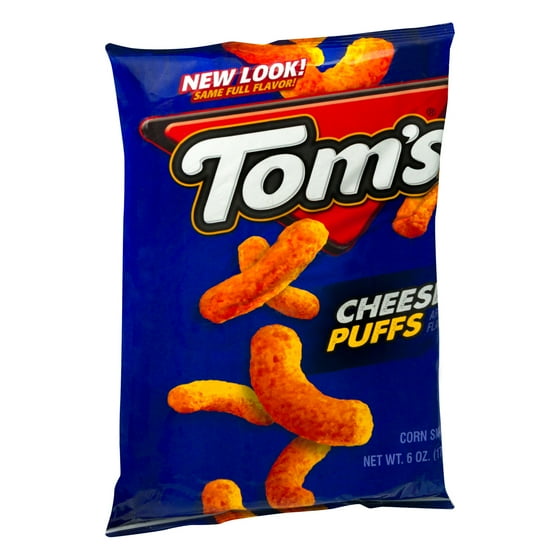TOMS Tom's Cheese Puffs Corn Snacks, 6 Oz.