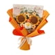 thumbnail image 2 of Ramo de flores de ganchillo terminado, ramo de flores artificiales de escritorio de girasol Naranja, 2 of 9