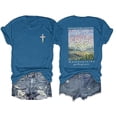 thumbnail image 1 of Uinagy Mode Été pour Femmes T-Shirt à Manches Courtes en Coton Imprimé Lettres, 1 of 2