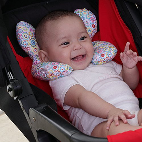 Infant Head And Neck Support Pillow For Car Seat Comfortable Soft Cotton Baby Travel Pillow For Infants Baby JINGLING Baby Travel Pillow Newborn Pushchair Car Seat Insert Pillow