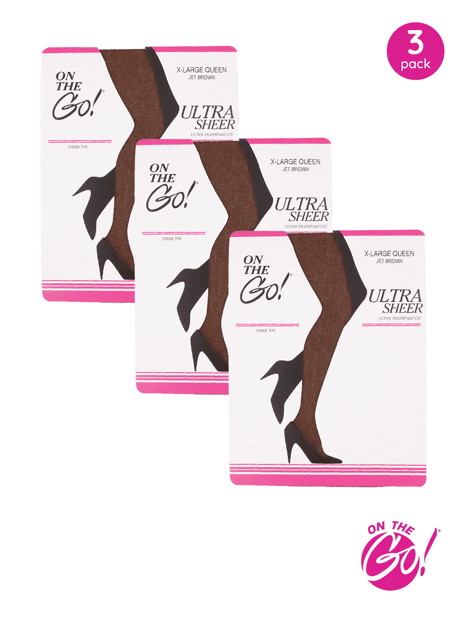 On the Go Women’s Ultra Sheer Pantyhose, 1 Pack