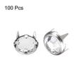 thumbnail image 3 of Unique Bargains 100Pack 6mm Rhinestone Stud Refills Embellishment Decorative Rivets White, 3 of 7
