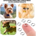 thumbnail image 4 of Monebena 100 Pcs Split Rings, 6.3mm Dog Cat Tag Ring Silver Split Rings Stainless Steel Key Ring Small O Ring Connectors for Jewelry Making Metal Car Keychain M01, 4 of 7