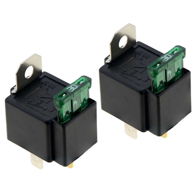 2X 4 DC12V 30A Fusionado Encendido / Apagado Automotriz Rele Fusionado con Alambre de Seguro