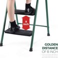 thumbnail image 3 of Delxo Non-Slip 3 Step Stool Folding Steel Wide Step Ladder with Hand Grip, 3 of 10