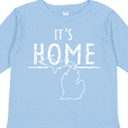 thumbnail image 4 of Inktastic It's Home State of Michigan Outline Distressed Text Boys or Girls Long Sleeve Toddler T-Shirt, 4 of 5