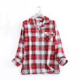 thumbnail image 2 of 100% Cotton women's Pajama set, Plaid Pajama, Flannel Pajama set, Buffalo plaid, 2 of 7