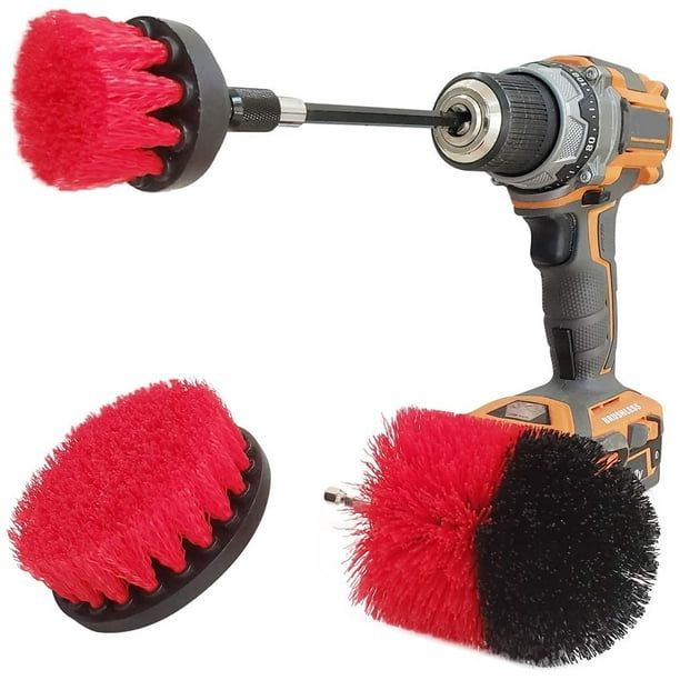 Drill Brush Attachment Set Three Brushes Bring It On Power