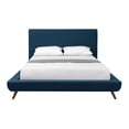 thumbnail image 3 of Loft Lyfe Jessie Platform Bed Linen Upholstery Queen Size, Denim, 3 of 9