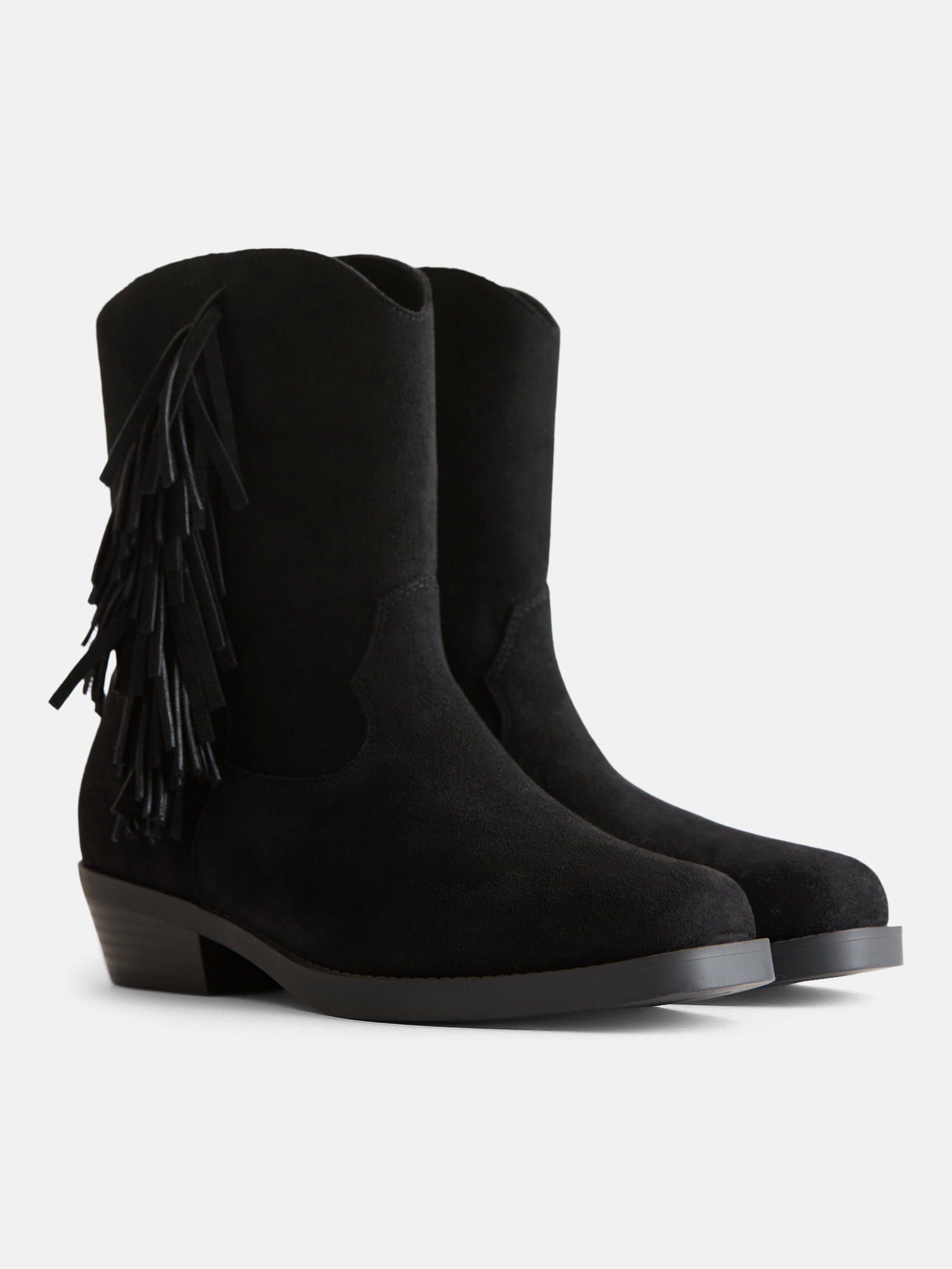 Weekend Academy Girls Fringe Western Ankle Boots