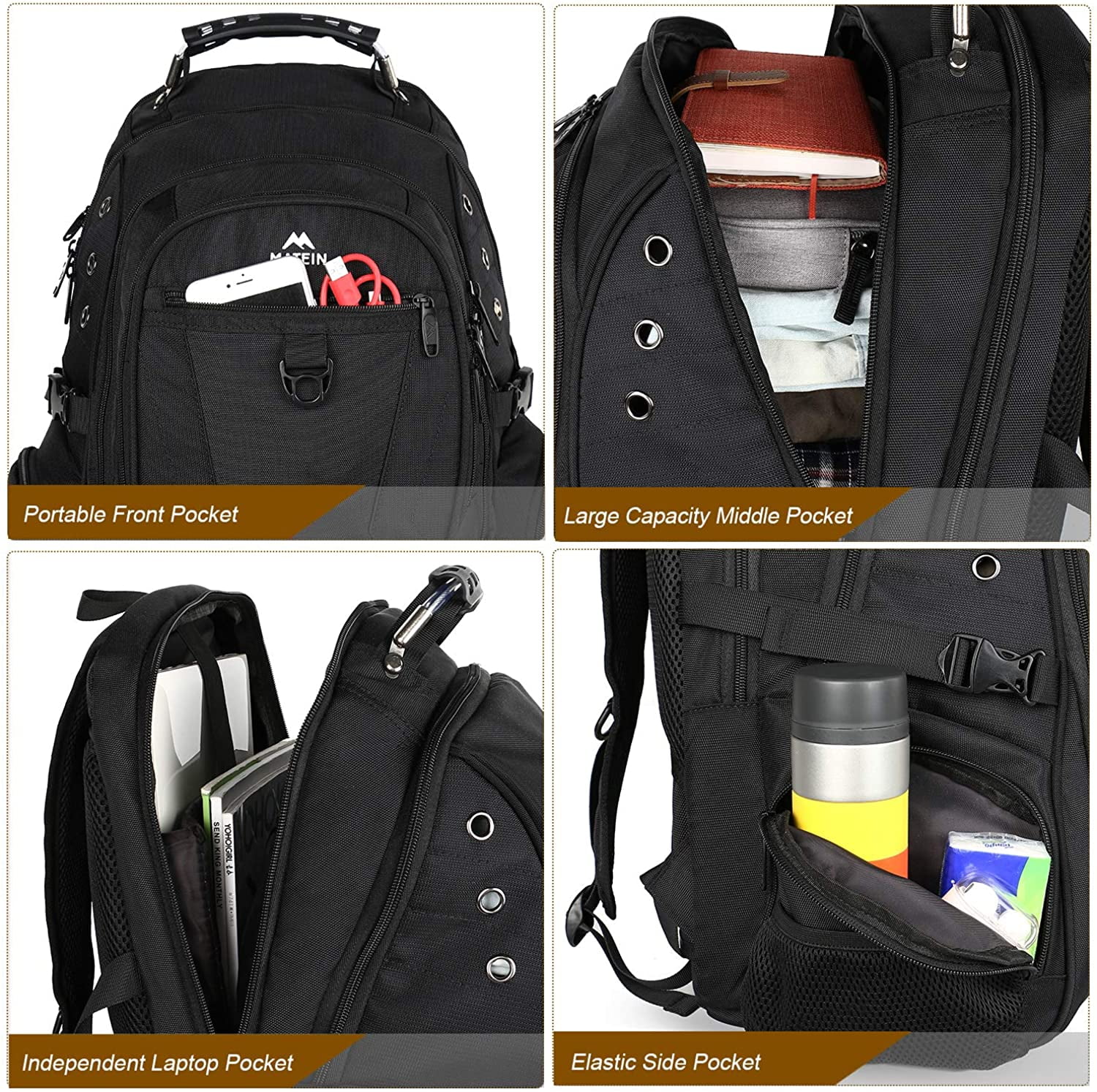 men rolling backpacks