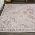 thumbnail image 5 of JONATHAN Y MODERN PERSIAN 3 x 5 Area Rug, Alhambra Ornate Medallion - Cream/Red, MDP400A-3, 5 of 12