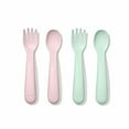 thumbnail image 1 of Oxo Tot Plastic Forks & Spoons - Opal & Blossom - 6 months +, 1 of 6