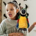 thumbnail image 2 of Peluche de loro, juguete de peluche, animal de peluche, pájaro de peluche, juguete de pájaro, loro de peluche, peluche de animal, regalo de cumpleaños para niños, premio escolar, 2 of 7