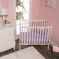 thumbnail image 4 of Everyday Kids 2 Pack Portable Crib Sheets - Pink/Purple, 4 of 12