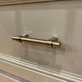 thumbnail image 2 of Alpine Hardware Solid Euro Style Bar Handle Pull | 25Pack ~ 3" Hole Center & 5 3/8" Length | Heavy Stainless Steel Banded T-Bar Pull with a Satin Nickel Finish | Cabinet Hardware, 2 of 3