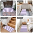 thumbnail image 6 of Purple Striped Door Mat&nbsp;Indoor Outdoor Entrance, Non Slip Rug for Kitchen Bathroom Entryway Rug, Modern Farmhouse Purple White Stripes Washable Doormat Floor Mat 24x36 Inch, 6 of 8