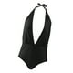 thumbnail image 1 of Traje de baño sin espalda Sunnimix Halter S Negro para Mujer, 1 of 8