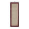 thumbnail image 3 of Mainstays Farmhouse Faux Sisal Olefin Red Border Indoor Hallway Runner Rug, 2'x6', 3 of 9