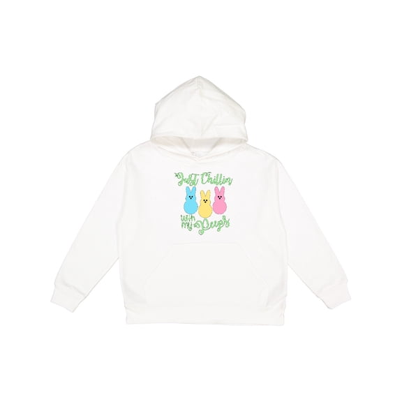 Inktastic Funny Easter Just Chillin' with My Peeps Youth Hoodie Sweatshirt