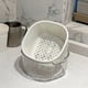 thumbnail image 1 of Cocina y comedor, Utensilios y aparatos de cocina, Cesta de drenaje de doble capa Lavabo para lavar verduras Mesa de centro para sala de estar Frutero Cesta para lavar verduras Lavabo Cesta de drenaj, 1 of 6