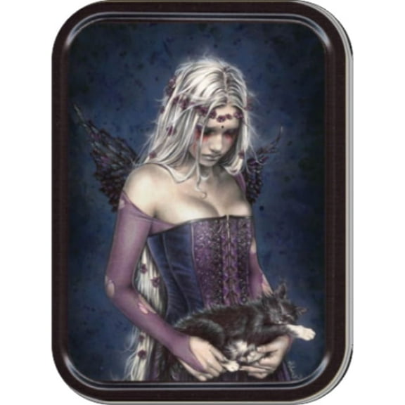 Angel Muerte - Victoria Frances Stash Tin Storage Container 4.37" L x 3.5" W x 1" H
