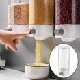 thumbnail image 3 of Wall-mounted Cereal Container Dispenser, Grains Cereals Beads Dispenser Storage Containers Sealed Food L, 3 of 8