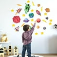 thumbnail image 4 of 31Pcs DIY Space Spaceship Themed Glowing Home Wall Sticker Luminous Children Room Decor, 4 of 5