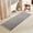 Grey & White-2' X 6' (Runner), variant on Pale Beige Long Bathroom Rug Waffle Runner Non Slip Washable Super Absorbent Quick Dry Boho Farmhouse Bath Mat 72''x24''