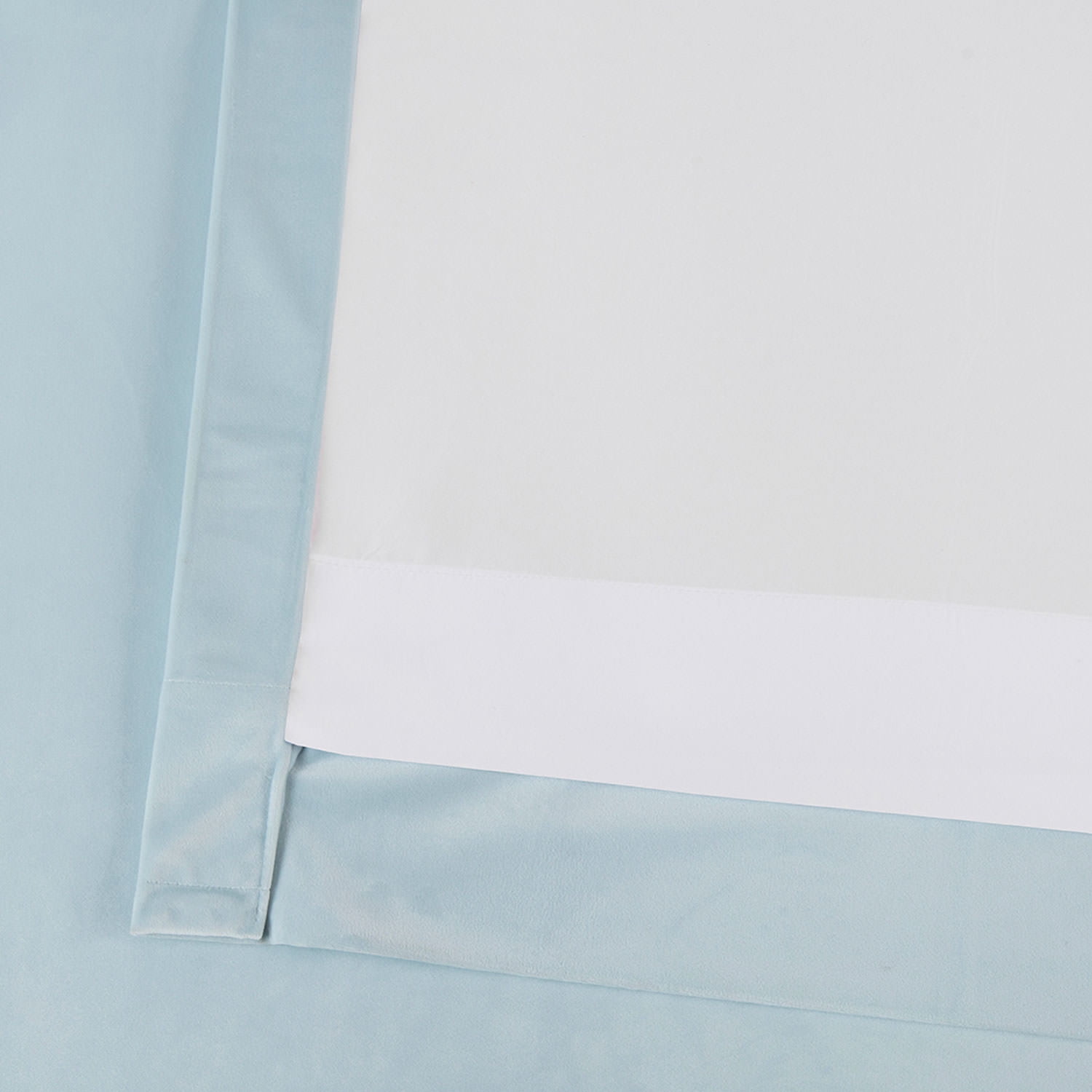 Half Price Drapes Aquarius Blue Heritage Plush Velvet Room Darkening Curtains (1 Panel), 50W X 120L