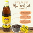 thumbnail image 2 of Rani Mustard Oil (Kachi Ghani) 33.8oz (1 Liter) NON-GMO | Gluten Free | Vegan | 100% Natural, 2 of 7